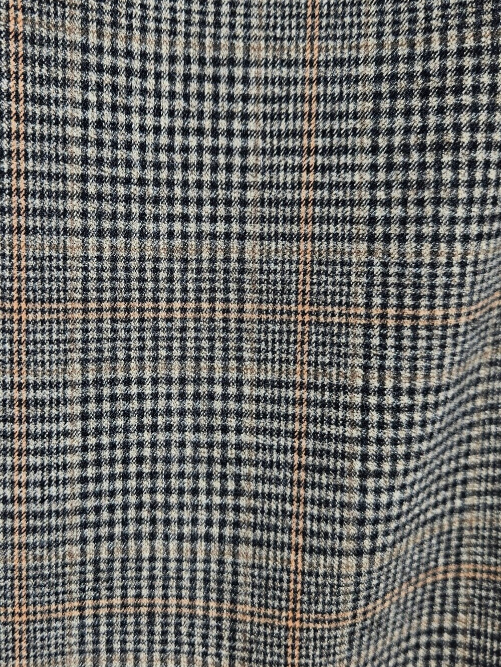 Old Navy Taylor Wide Leg Trouser Pants Brown Plaid Pleated Extra High Rise XS - Picture 3 of 8